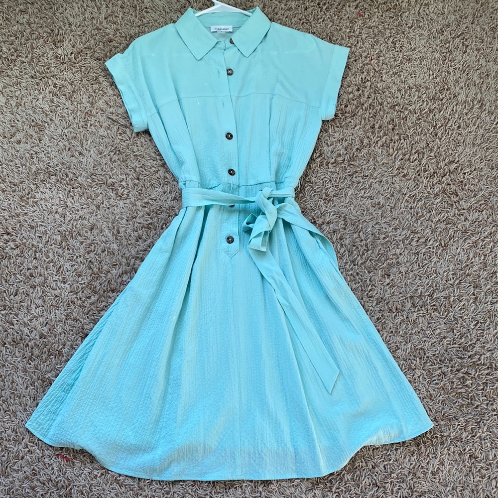 Calvin Klein cloth sage green dress